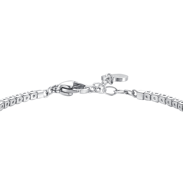 BRACCIALE BAMBINA TENNIS IN ACCIAIO CON ZIRCONI MULTICOLOR
