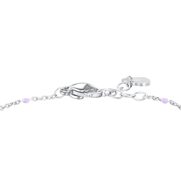 BRACCIALE BAMBINa IN ACCIAIO CON STELLA ZIRCONE VIOLA E PIETRE VIOLA