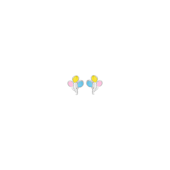 BOUCLES D'OREILLES EN ACIER POUR FILLE AVEC BALLONS