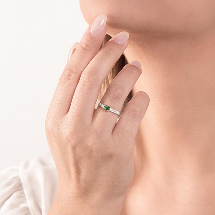 Anello smeraldo e br