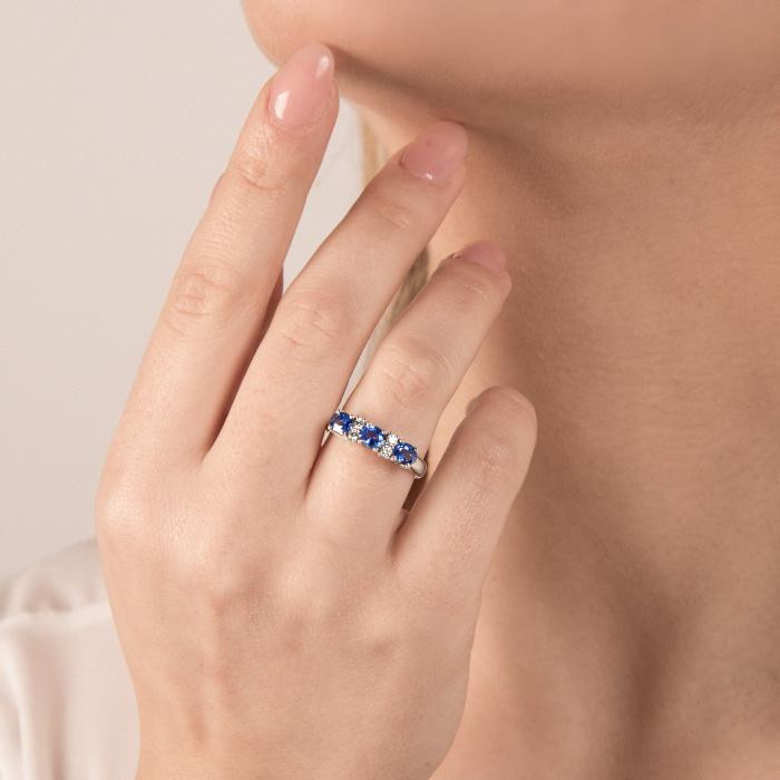 ANELLO ZAFFIRI E BR