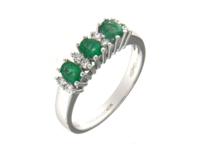 ANELLO SMERALDI E BR