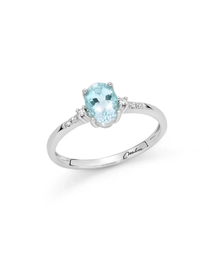 Anello acquamarina