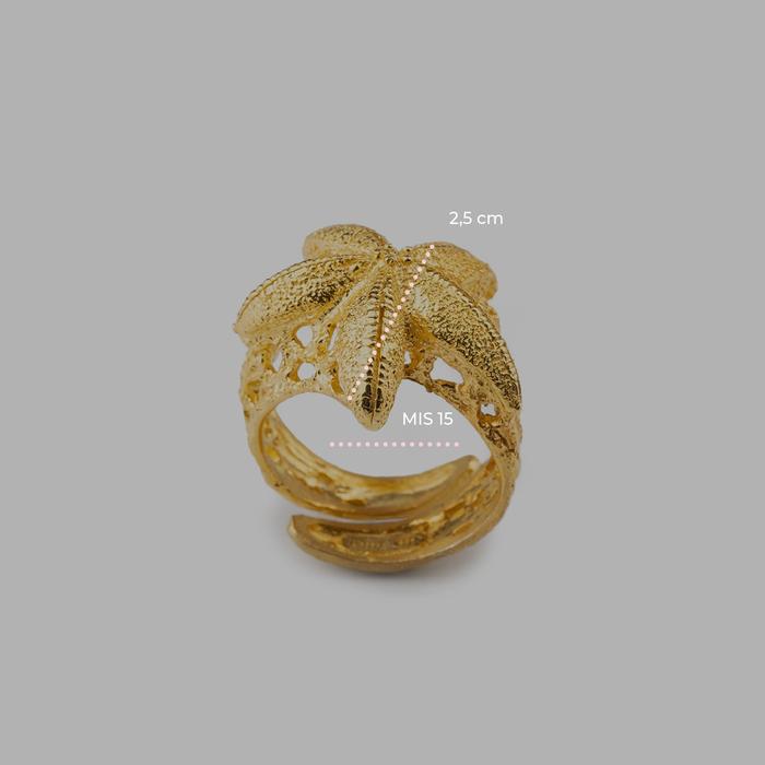 Gold Starfish Ring