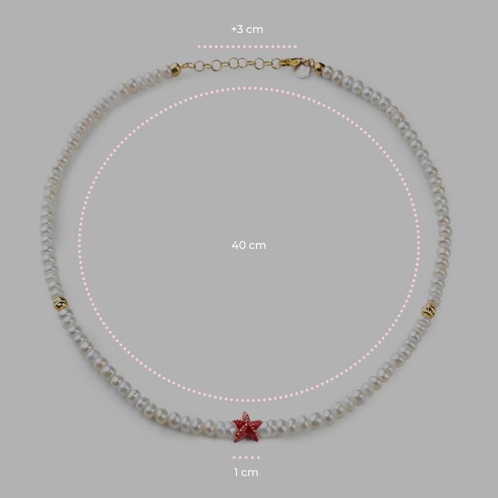 Starfish Pearl Necklace