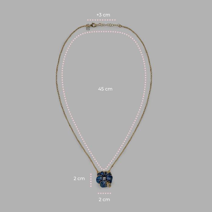 Violet and Ladybug Necklace