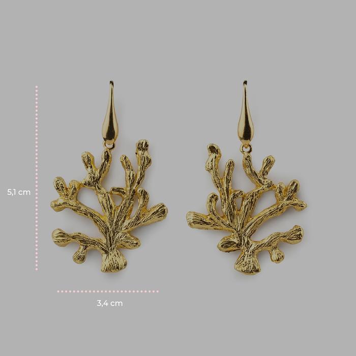 Orecchini Gold Corallo