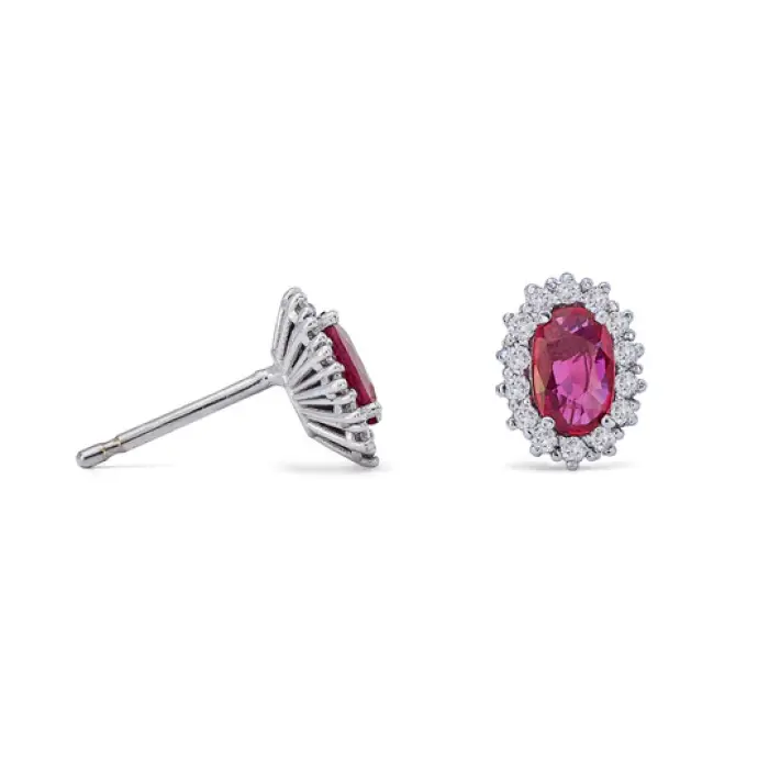 Ruby earrings