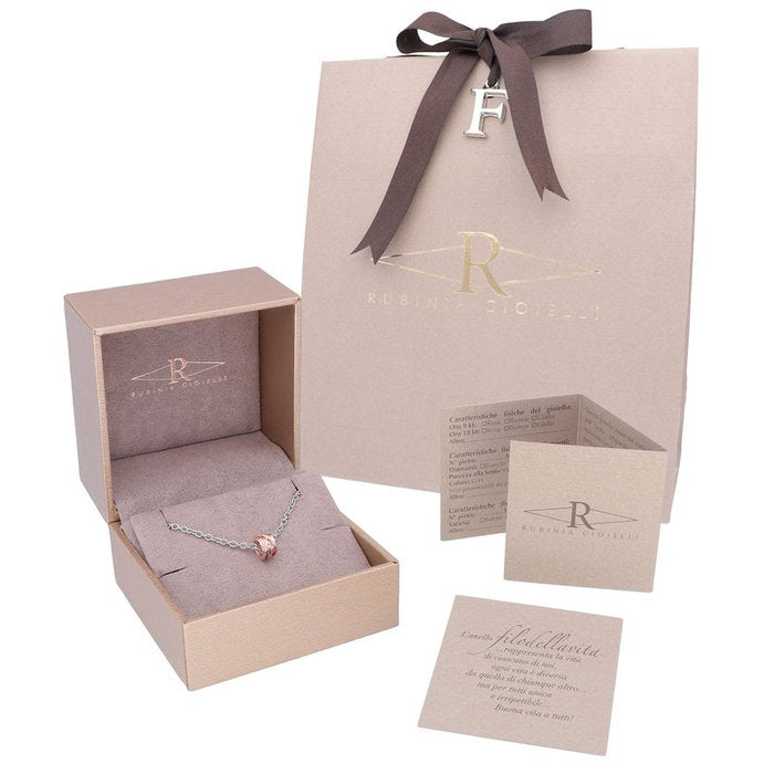 Filodellavita Mini 13 threads in burnished Yellow Pink White 9kt