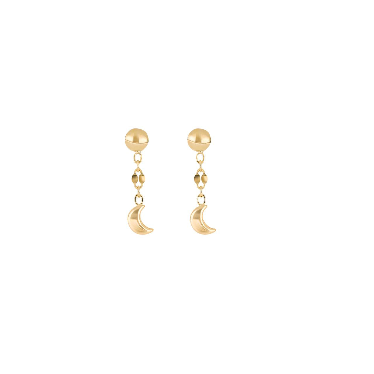 Orecchini pendenti luna