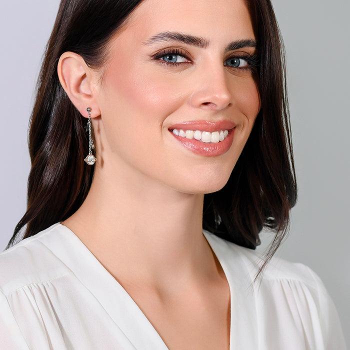 BOUCLES D'OREILLES FEMME EN ACIER PLANÈTE ET ÉTOILES