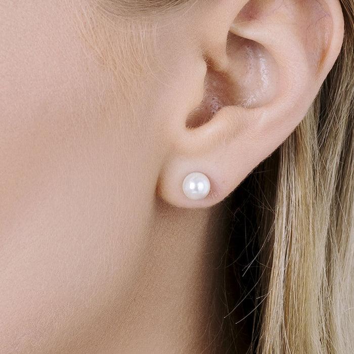 PEARL EARRINGS FOR WOMEN IN STEEL