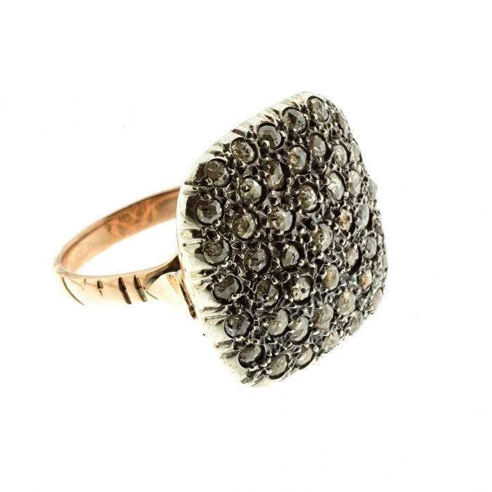 Anello toppa quadrata
