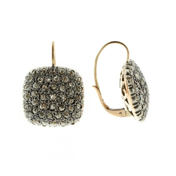 Boucles d'oreilles carrées
