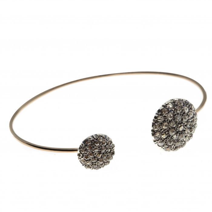 Bracciale rigido 2 toppe