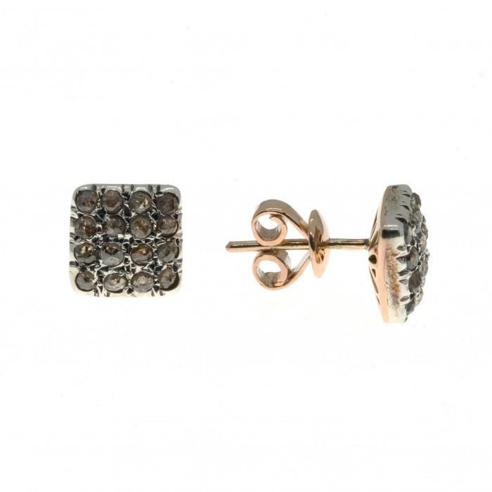 Boucles d'oreilles carrées