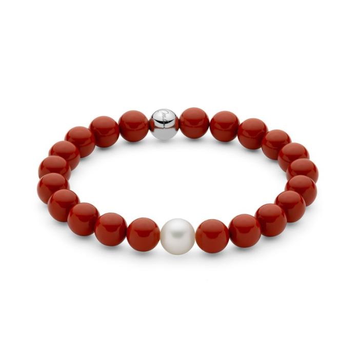 Bracciale pasta di corallo rosso