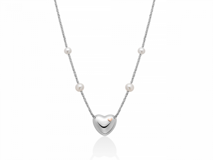 Collier ras du cou en forme de cœur