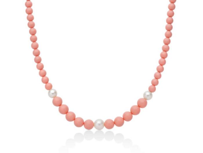 Girocollo pasta di corallo rosa