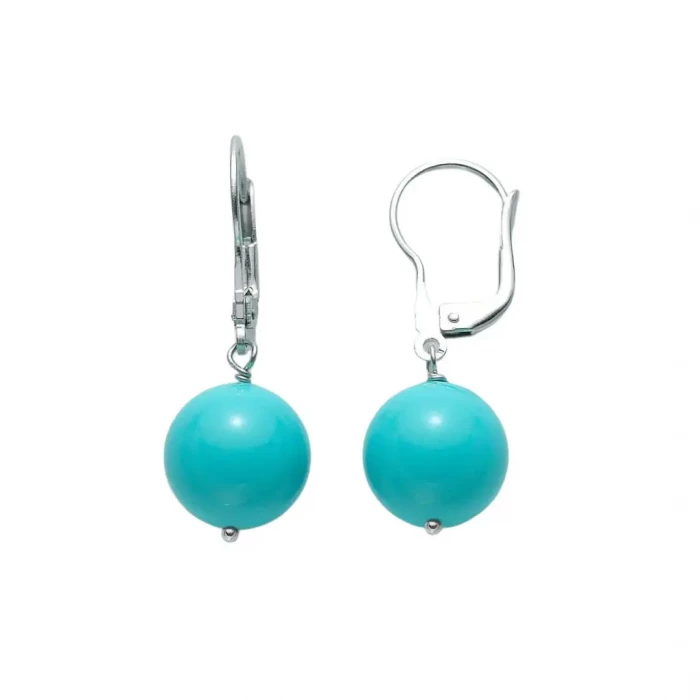 Turquoise paste earrings