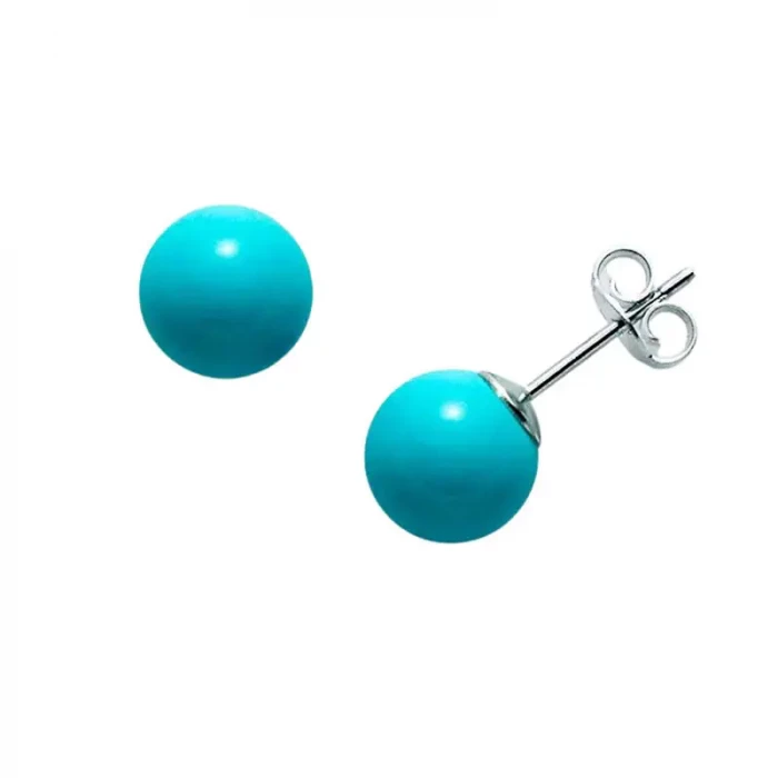 Orecchini pasta di turchese