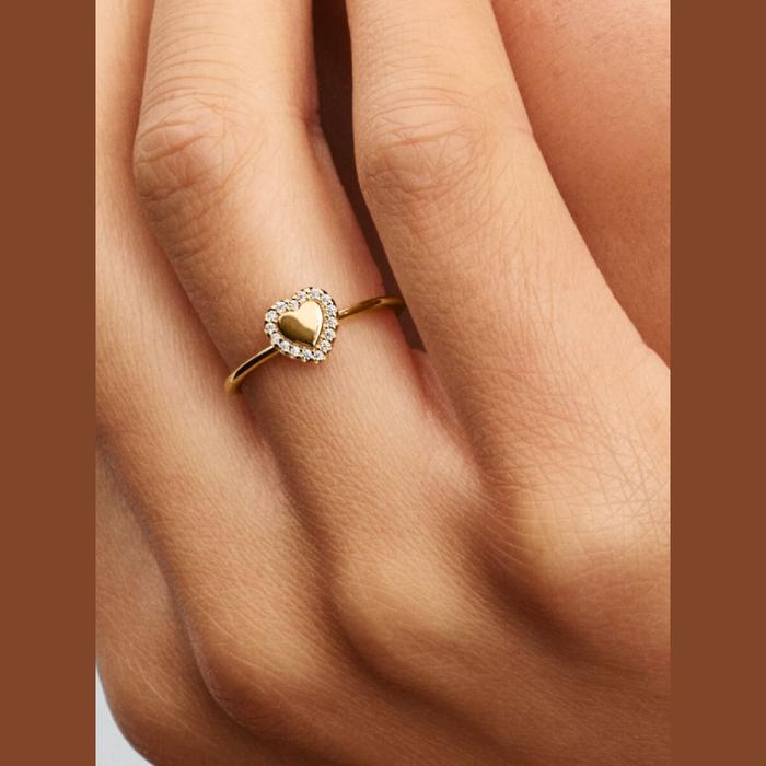 Anello Cuore e Pavè da incidere