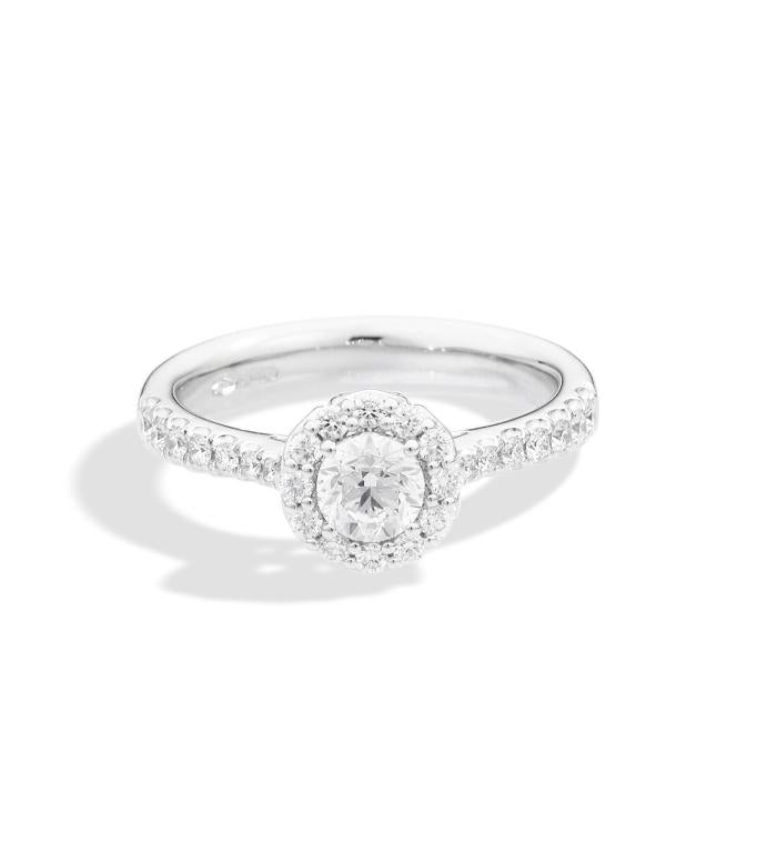 Anello halo solitario br 0.55