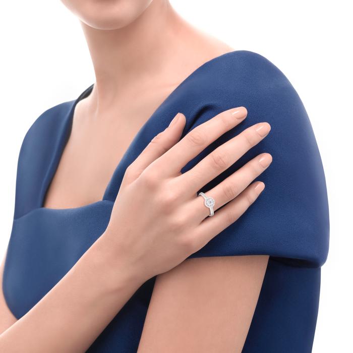 Halo solitaire ring br 0.55