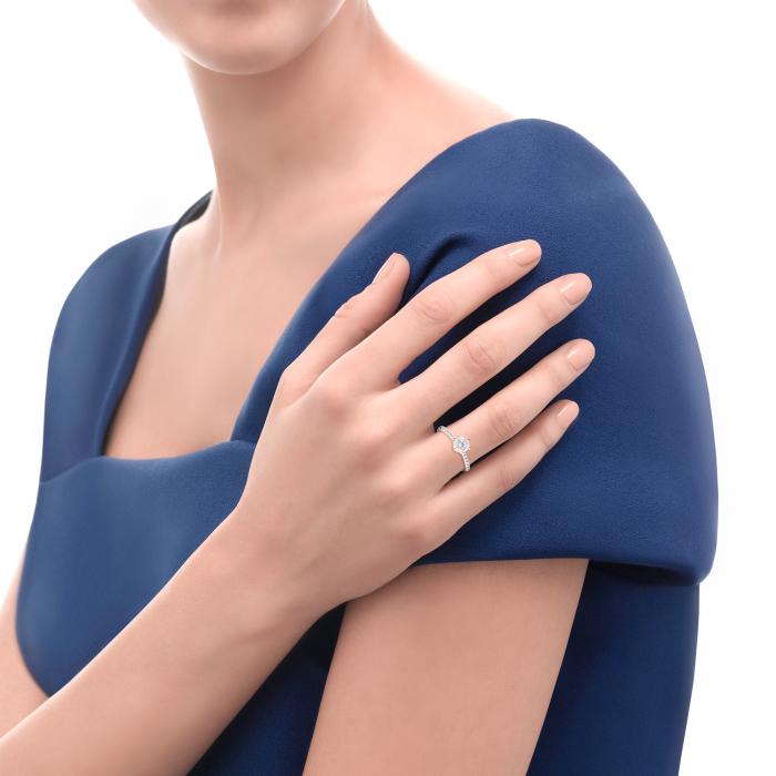 Anello anniversary solitario br 0.31