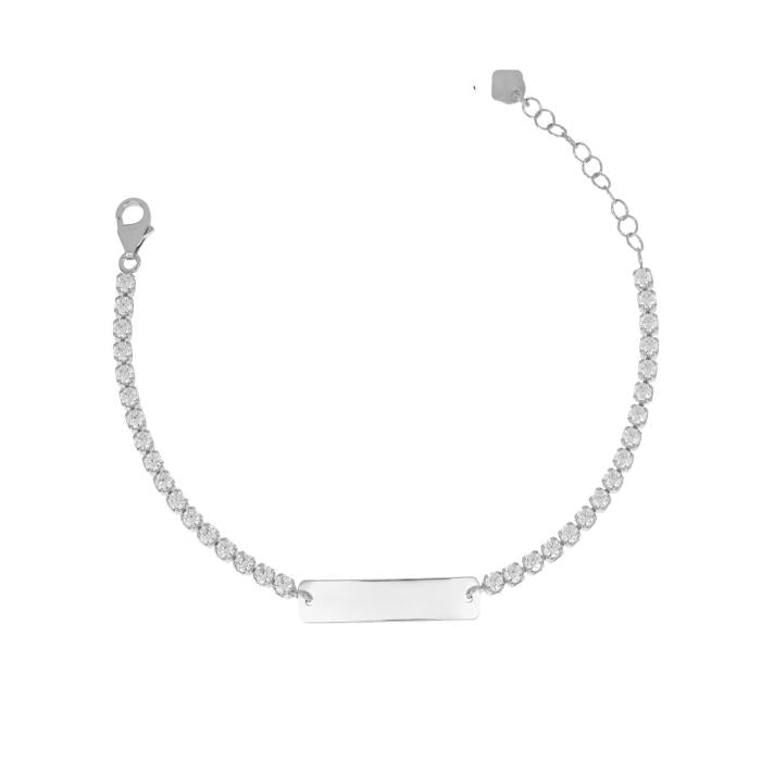 Bracciale tennis piastra