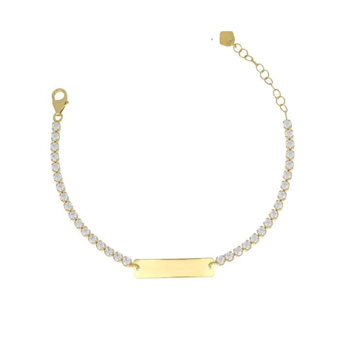 Bracciale tennis piastra