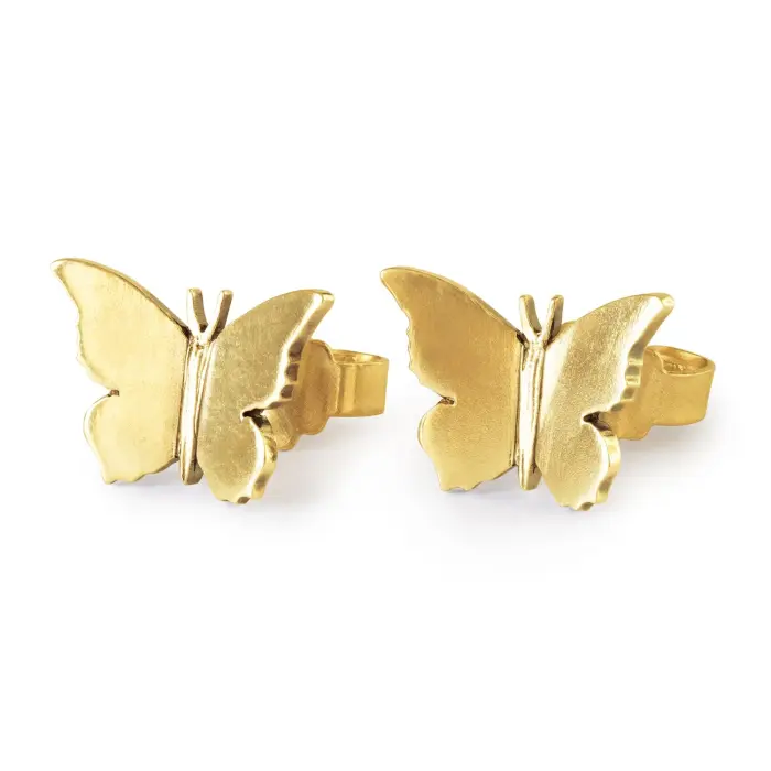 Orecchini Ali di Farfalla, placcati oro