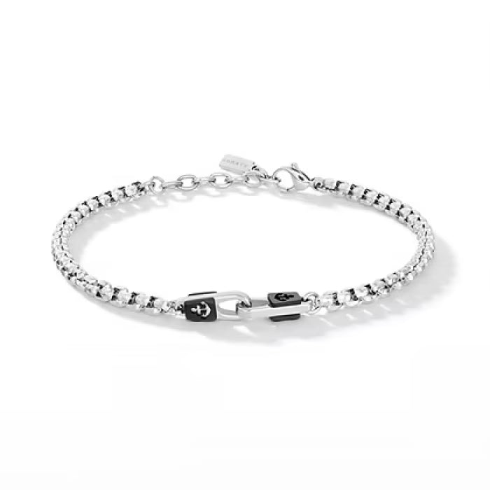 Bracciale in Acciaio e Pvd nero