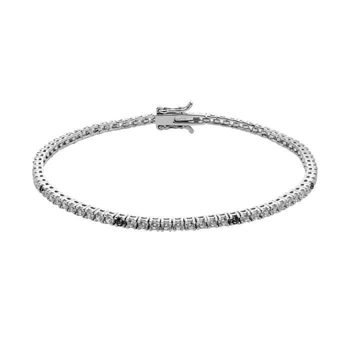 Bracciale Tennis in Argento e Zirconi