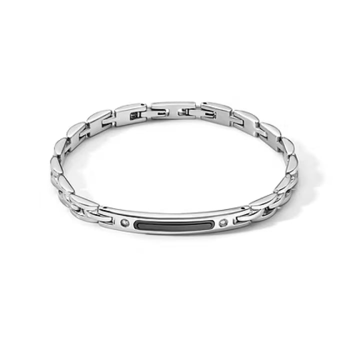 Bracciale in Acciaio, Pvd e zirconi
