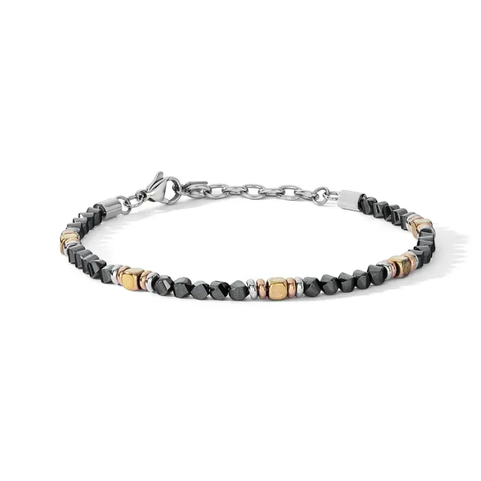 Bracciale acciaio e Ematite