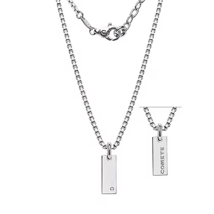 Collana pendente piastra