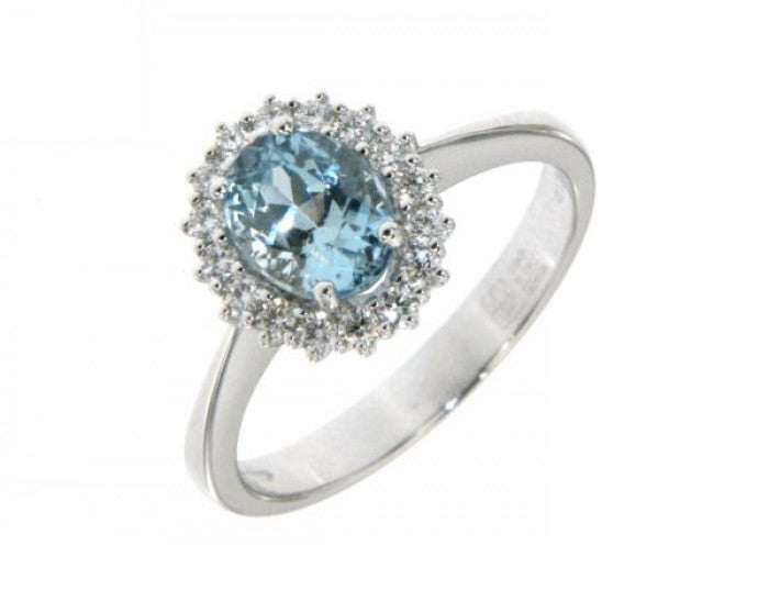 BAGUE AIGUE-MARINE BR