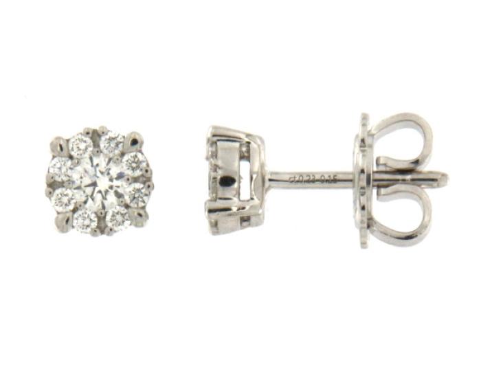 Orecchini punto luce pavè br