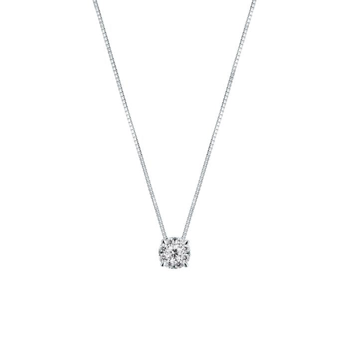 Girocollo punto luce pavè br