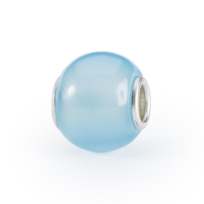 Agate bleu clair ronde
