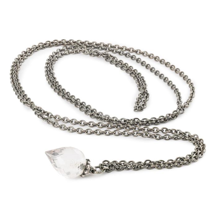 Rose Quartz Silver Necklace
