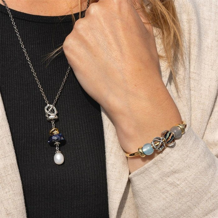 Agate bleu clair ronde