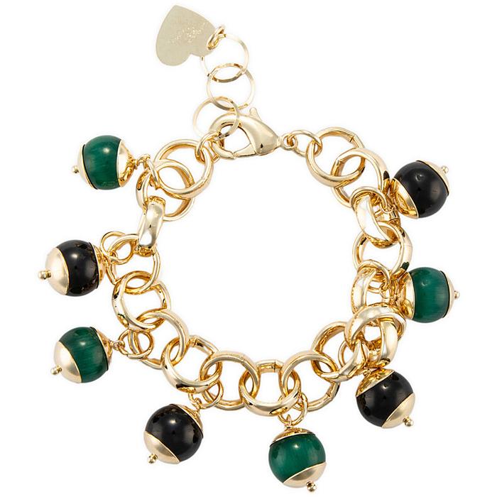 Bracelet œil de chat vert