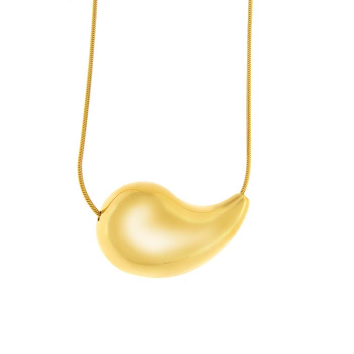 Collana in Acciaio a goccia lucido