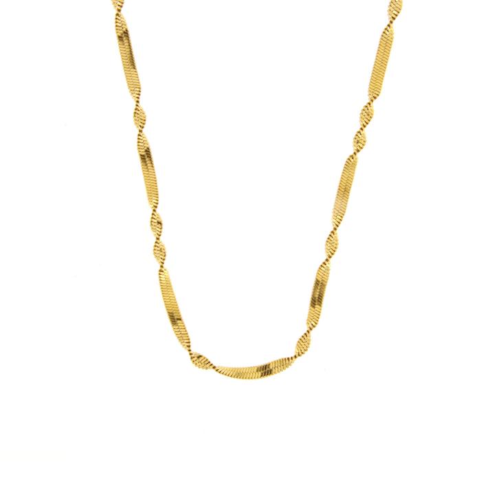 Collana in Acciaio con catena attorcigliata