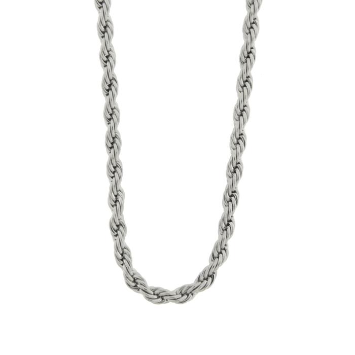 Collana in Acciaio con catene intrecciate