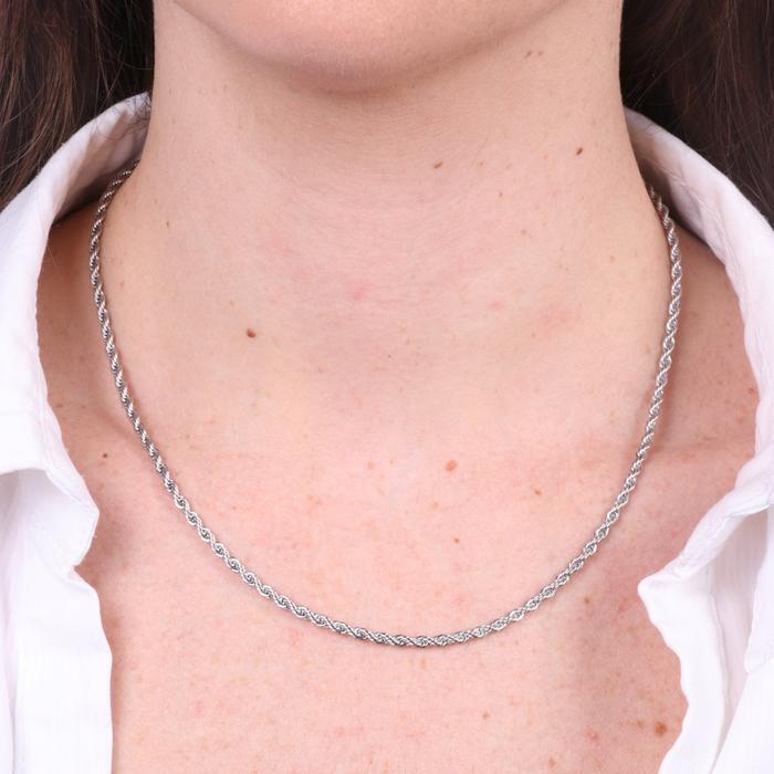 Collana in Acciaio con catene intrecciate