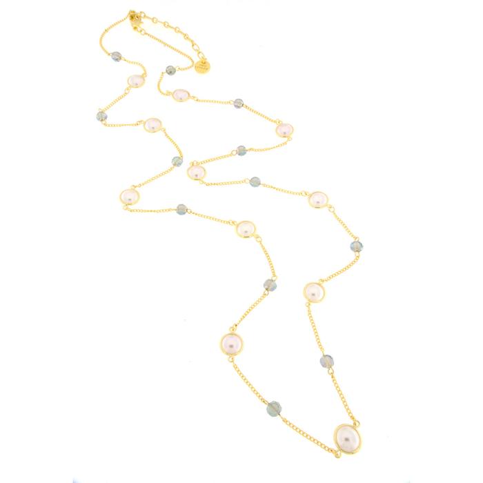 Collana in Metallo con perline