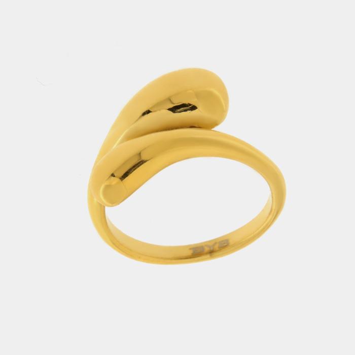 Bague en acier Contrarié Drop